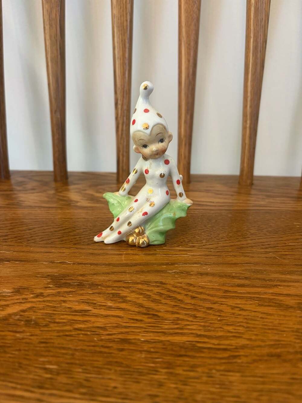 Vintage Japan Ceramic Christmas Elf Pixie Figurine